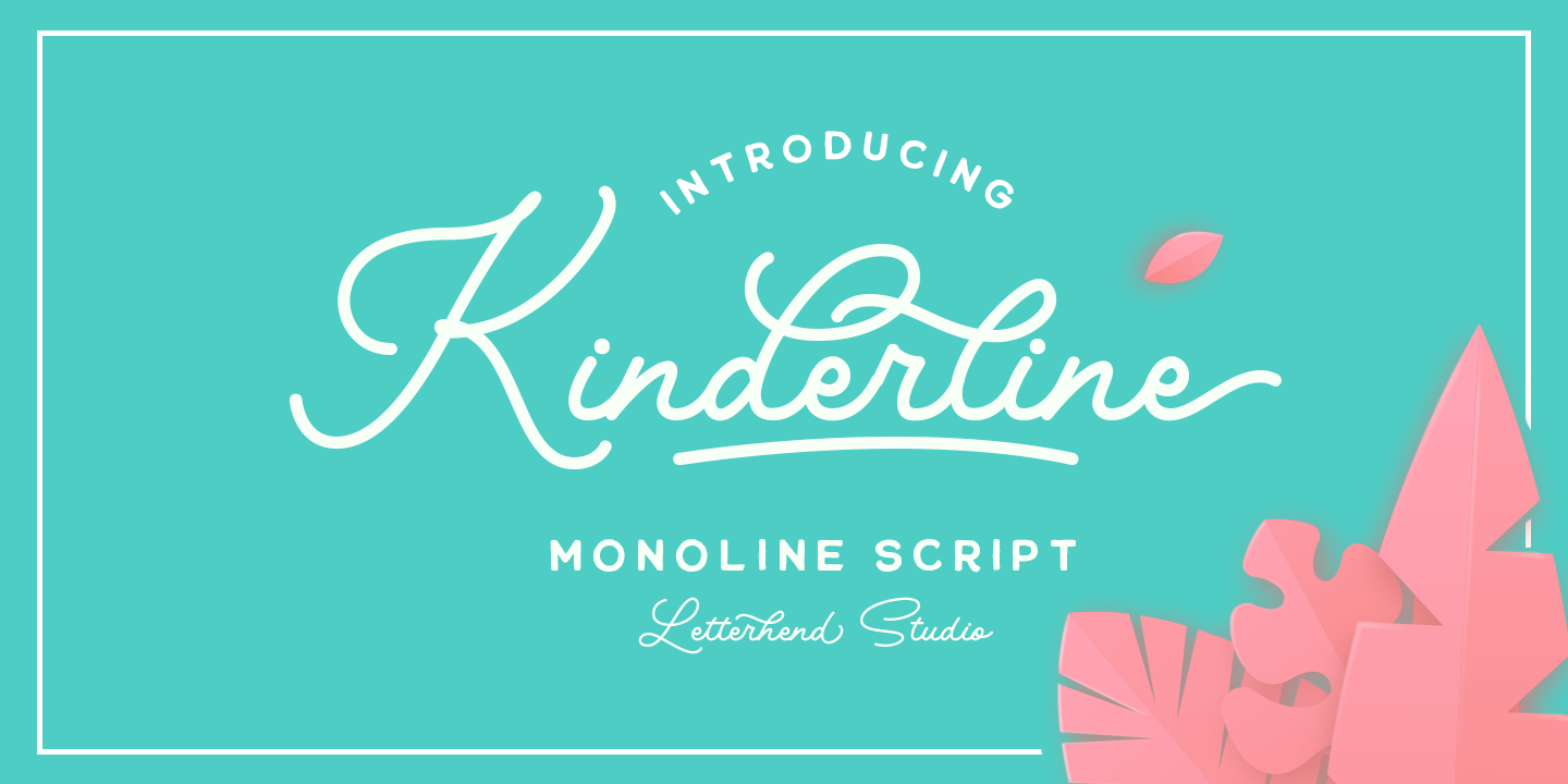 Przykładowa czcionka Kinderline Script #1